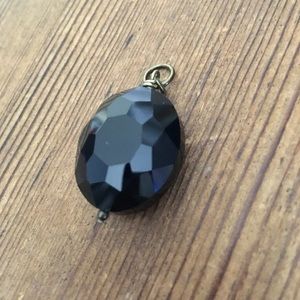 Ladies Black Pendant, Necklace Pendant, Glass Ladies Pendant for Necklace
